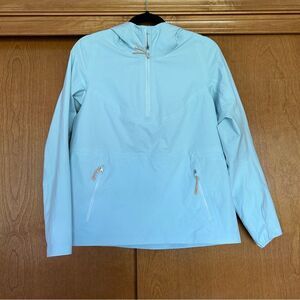 Lululemon Stretch Waterproof Hiking Half Zip Pullover in Powder Blue Size 2